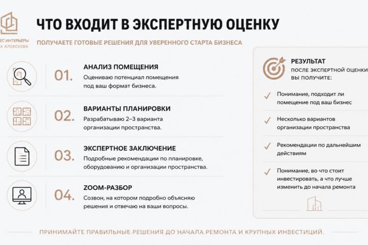 Экспертная оценка коммерческого помещения до покупки или аренды