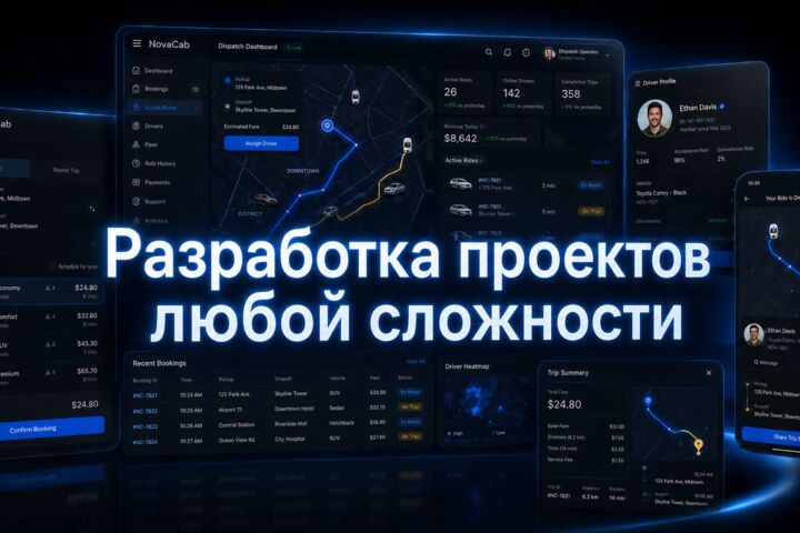 Разработка проектов любой сложности.