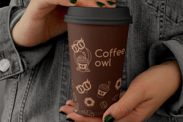 Логотип и фирменный стиль для франшизы кофеен Coffee Owl