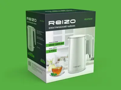 Дизайн упаковки бытовой техники ТМ REIZO (2025 г.)
