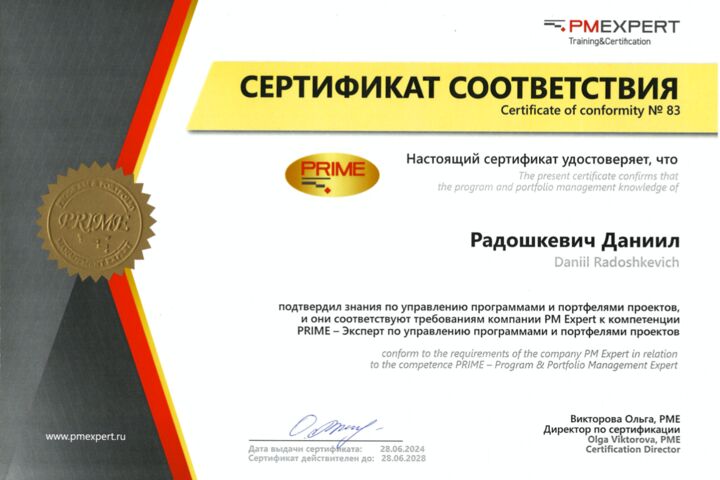 Управление проектом, оптимизация процессов.