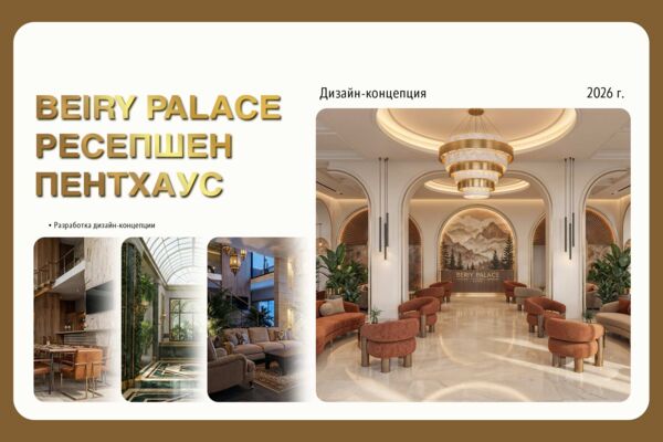 Разработка дизайн-концепций для Beriy Palace Grand Hotel 5* (г. Евпатория)
