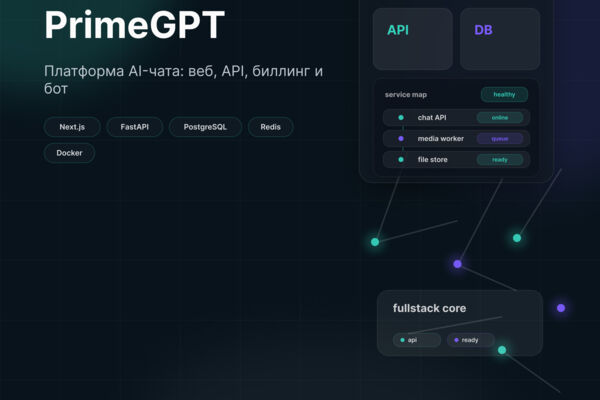 PrimeGPT - AI-платформа: Web + Telegram + FastAPI