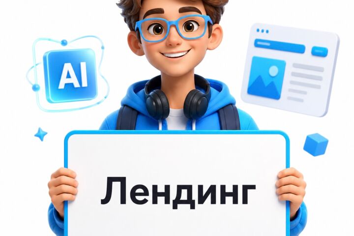 Лендинг с AI-консультантом под ключ: продающий сайт с чатом и формами заявок