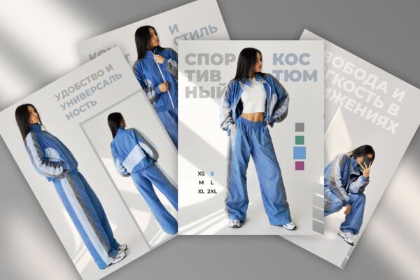 Инфографика для карточки товара "Спортивный костюм"