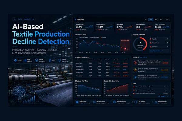 AI-система для выявления снижения производительности и анализа производственных данных