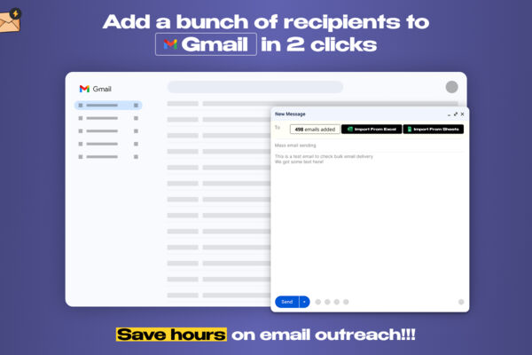 Mass Email Sender - Chrome Расширение