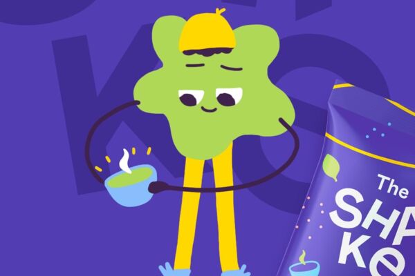 The Shake matcha packaging & logo design