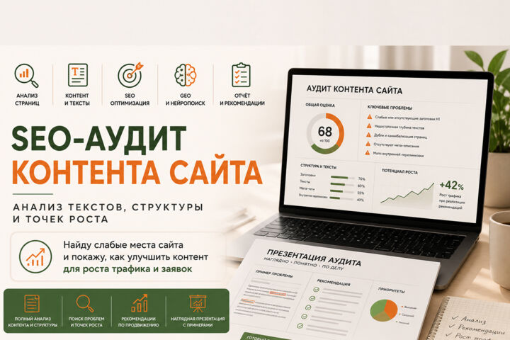 SEO-аудит контента сайта | Анализ текстов и рекомендации по продвижению