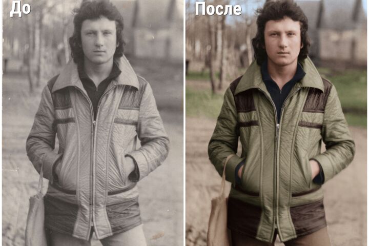 Реставрация старых фото и колоризация. Быстрое восстановление с помощью ИИ