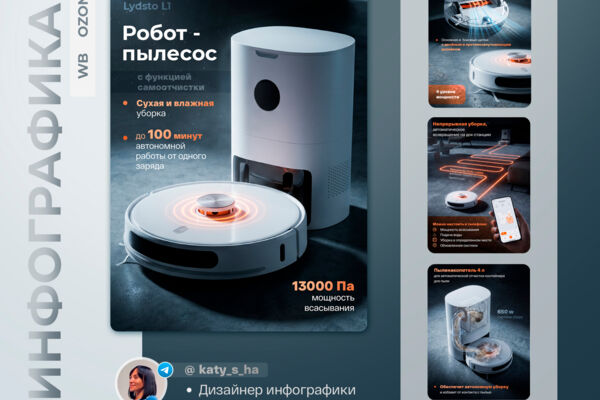 Дизайн карточек товара для Willderries, Ozon. Инфографика