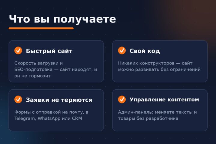 Сайт под ключ на React/Next.js — от дизайна до запуска