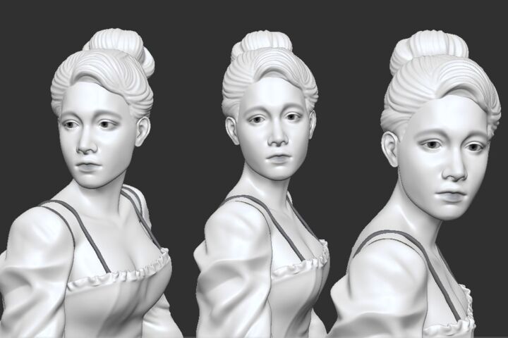 3д модель в Blender или Zbrush