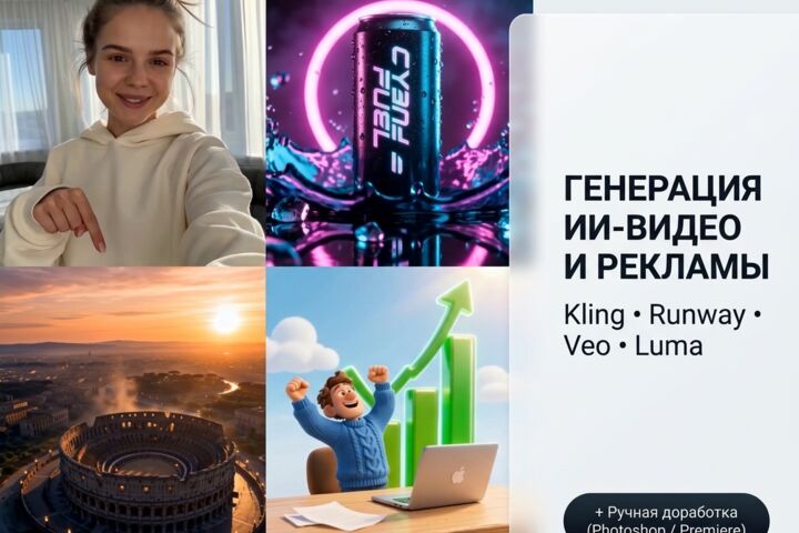 Генерация ИИ-видео и рекламы в нейросетях
