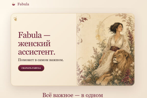 Fabula — мобильный женский AI-ассистент для Android и Windows