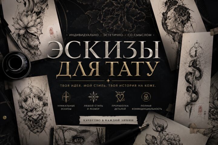 эскиз для тату