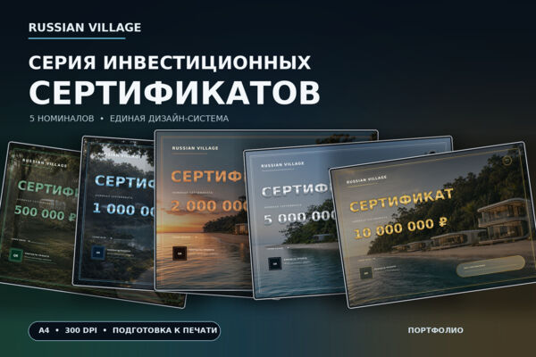 Серия инвестиционных сертификатов для краудфандингового проекта Russian Village