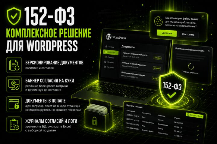 152-ФЗ Комплексное решение для Wordpress