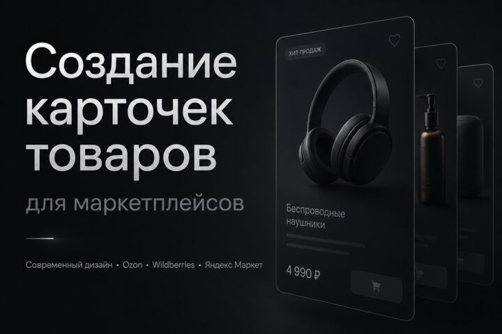Создам карточку товаров для маркетплейсов типа OZON и WB