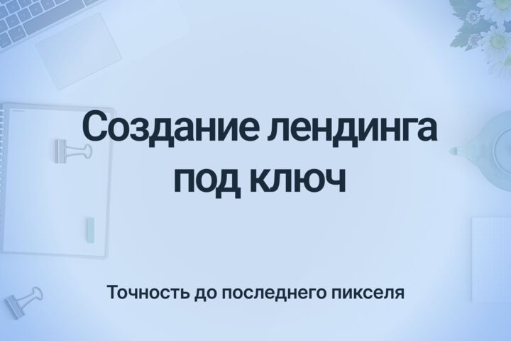 Создание лендинга под ключ