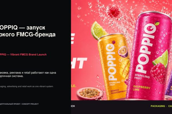 POPPIQ — запуск яркого FMCG-бренда