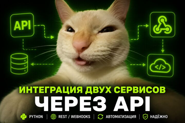Интеграция двух сервисов через API (REST / Webhooks)
