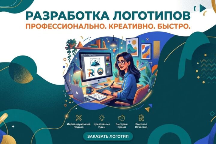 Стильный логотип за короткий срок? Легко!