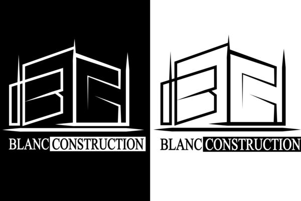 Логотип для строительной компании BLANCCONSTRUCTION.