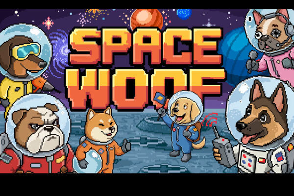 Пиксельная игра про собак-космонавтов SPACE WOOF