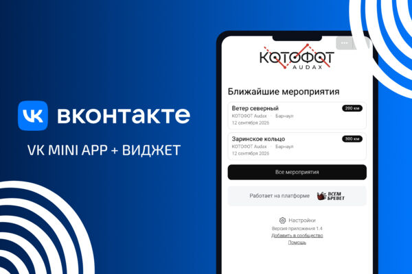 Приложение VK (VK Mini App) + Виджет в сообщество