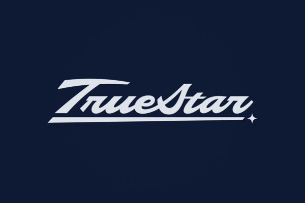 Леттеринг-логотип TrueStar, фабрика одежды