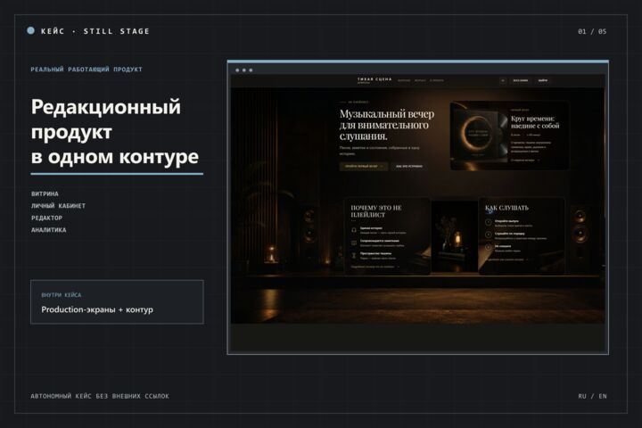 Запущу рабочий срез веб-сервиса: вход, кабинет, данные в production