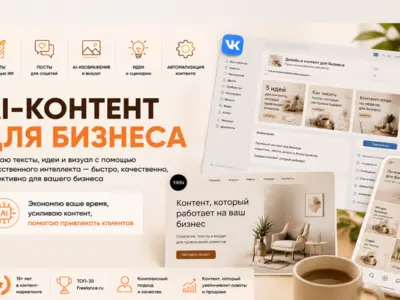 AI-контент для бизнеса | Тексты, идеи и визуал с помощью ИИ