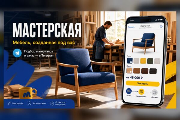 МАСТЕРСКАЯ — Telegram Mini App для заказа мебели