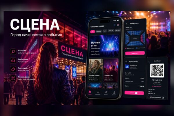 СЦЕНА — приложение для поиска событий и покупки билетов