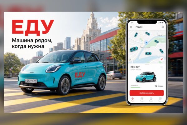 ЕДУ — приложение каршеринга от карты до завершения аренды