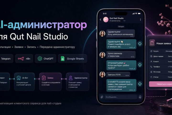 AI-автоматизация бизнеса на n8n: Telegram, API, CRM