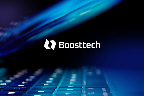 Разработка логотипа, фирменного стиля и презентации для IT компании Boostech.