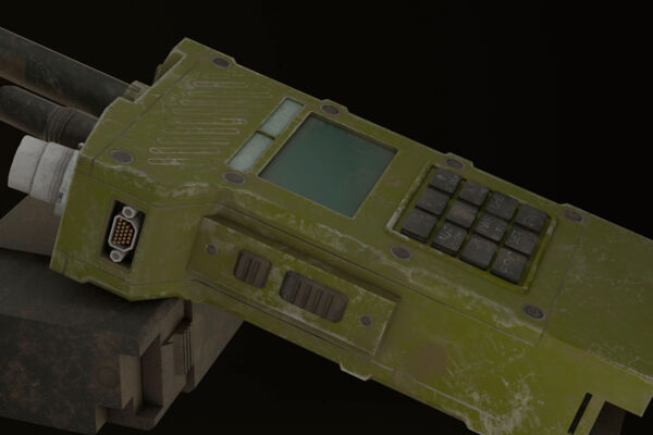 Военная рация Game-Ready 3D ассет