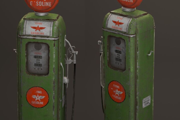 Game-ready 3D-модель с UV-разверткой и PBR-текстурами