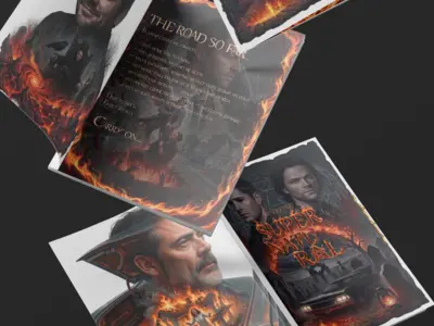Комплексный дизайн коллекционной раскраски по номерам Supernatural (Kinoline01) с аудио-сопровождением
