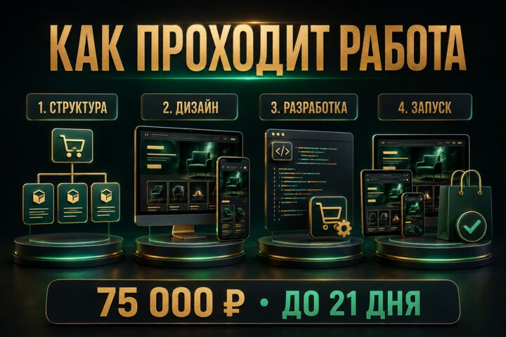 Создам небольшой интернет-магазин: дизайн, каталог и корзина