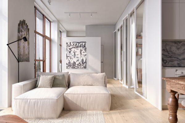 Home Art Gallery - визуализация интерьера квартиры и анимация в Unreal Engine 5
