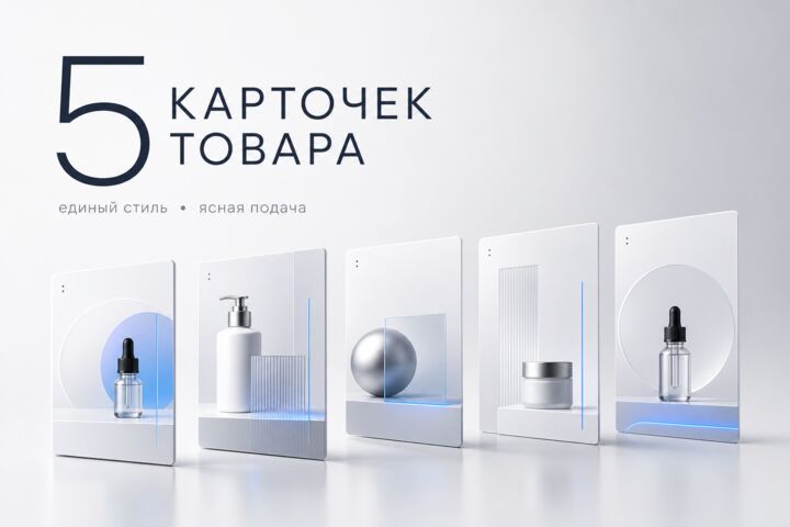 Оформлю 5 премиальных карточек товара для маркетплейса