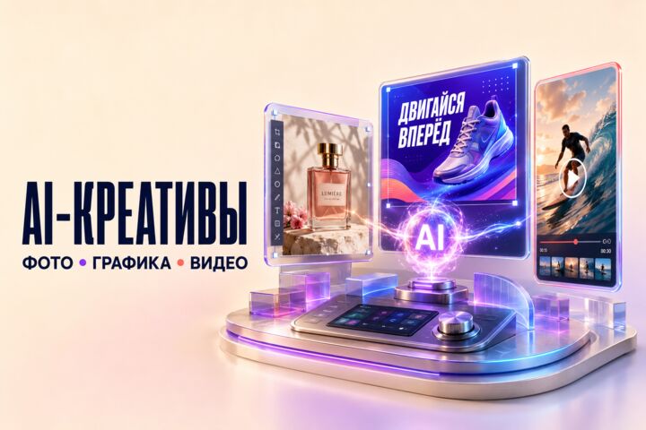 Создам рекламный AI-креатив: изображение или короткое видео
