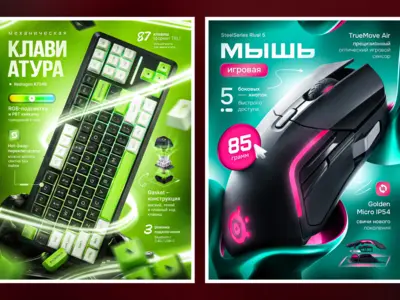Инфографика для маркетплейсов, дизайн карточки (Wildberries, Ozon, Яндекс.Маркет)