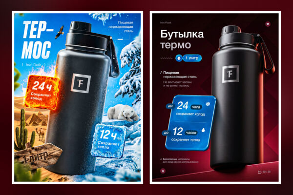 Инфографика для маркетплейсов, дизайн карточки (Wildberries, Ozon, Яндекс.Маркет)