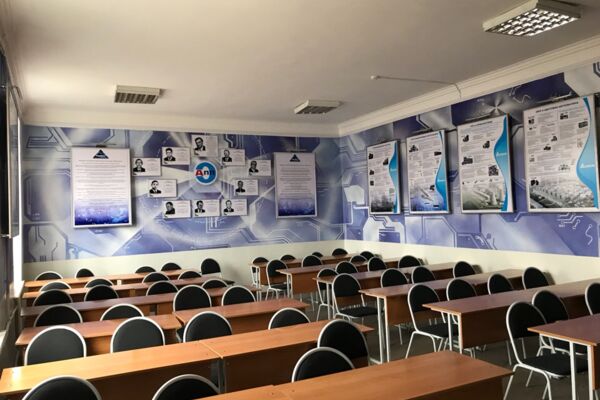 Оформление лекционной аудитории в Карагандинском Государственном техническом университете