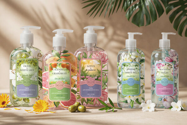 Дизайн серии интимных гелей Organic Beauty
