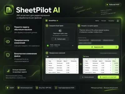 SheetPilot AI — ИИ-ассистент для редактирования и обработки Excel-файлов